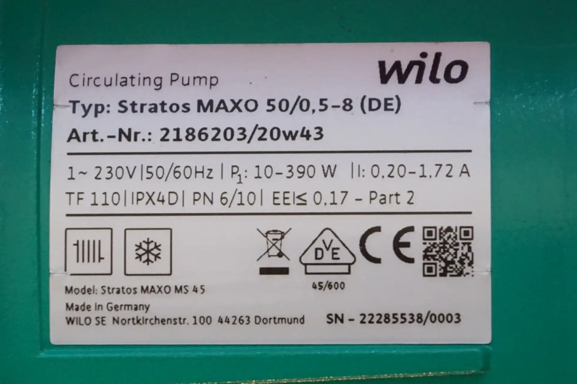 Wilo Stratos Maxo 50 /0,5-8 Hocheffizienzpumpe – Ansicht 12