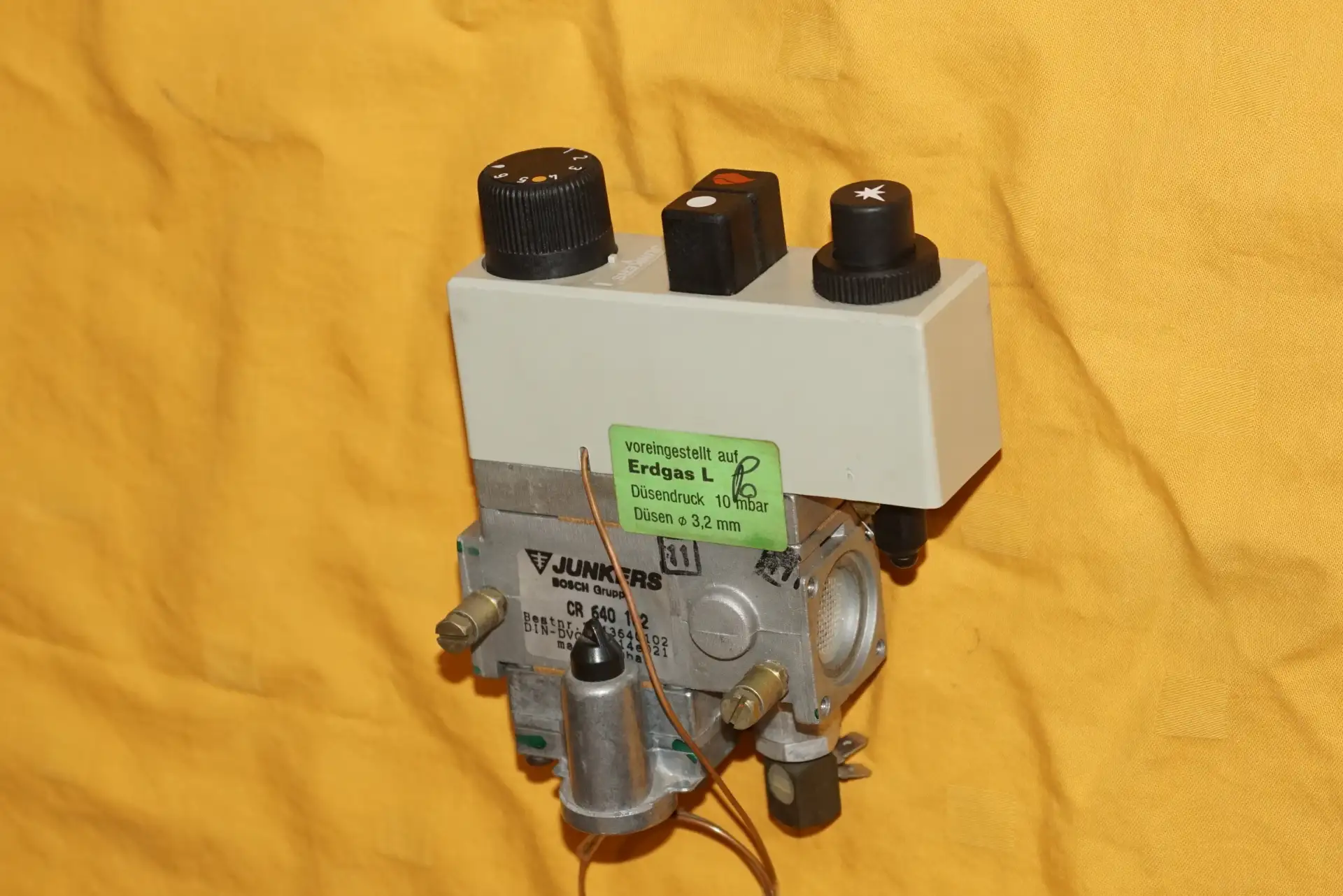 Junkers Gasregeleinheit / Gasthermostat CR 640  UNBENUTZT – Ansicht 3
