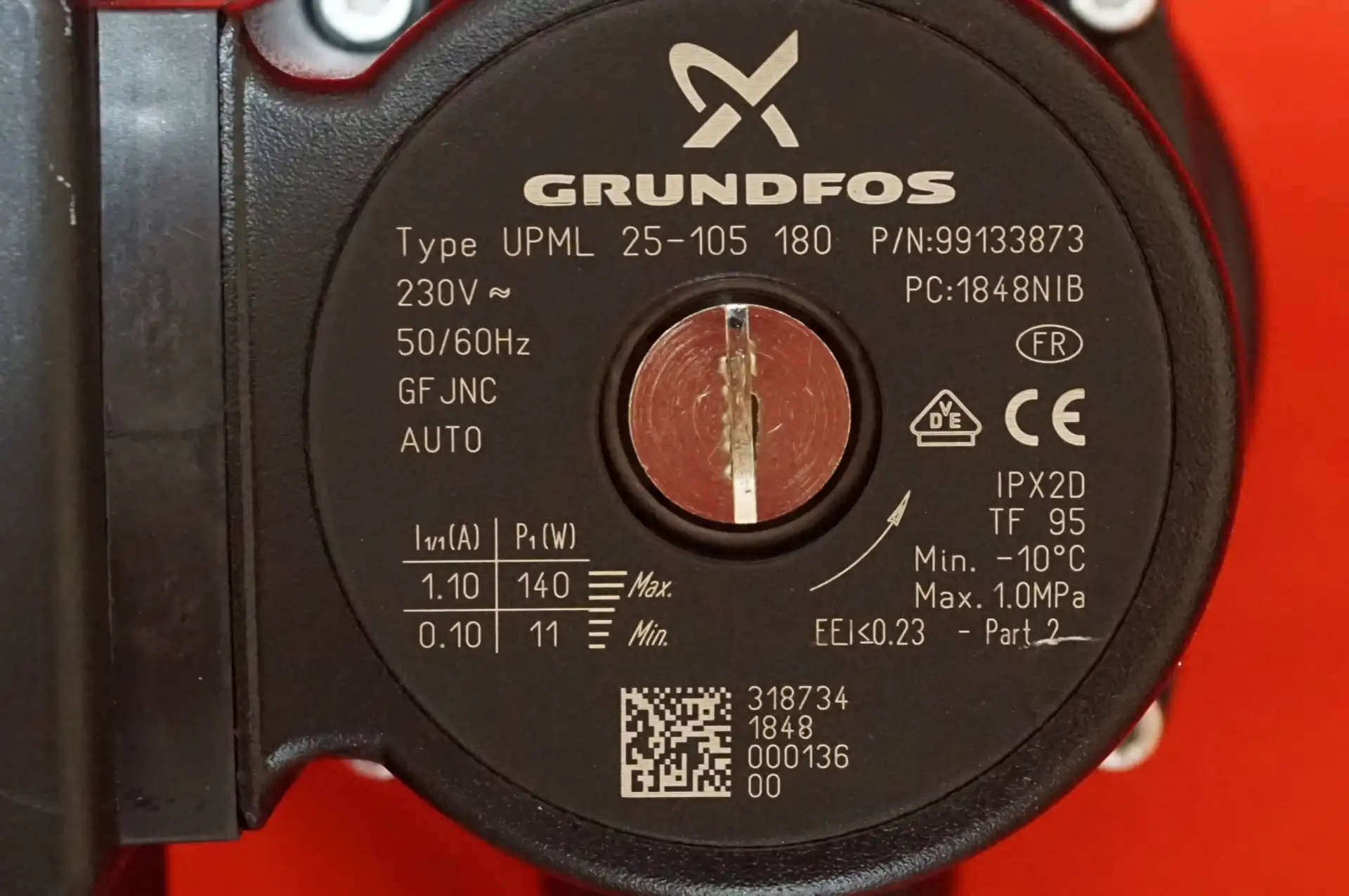 Grundfos UPML 25 – 105  Heizungspumpe Hocheffizient – Ansicht 3