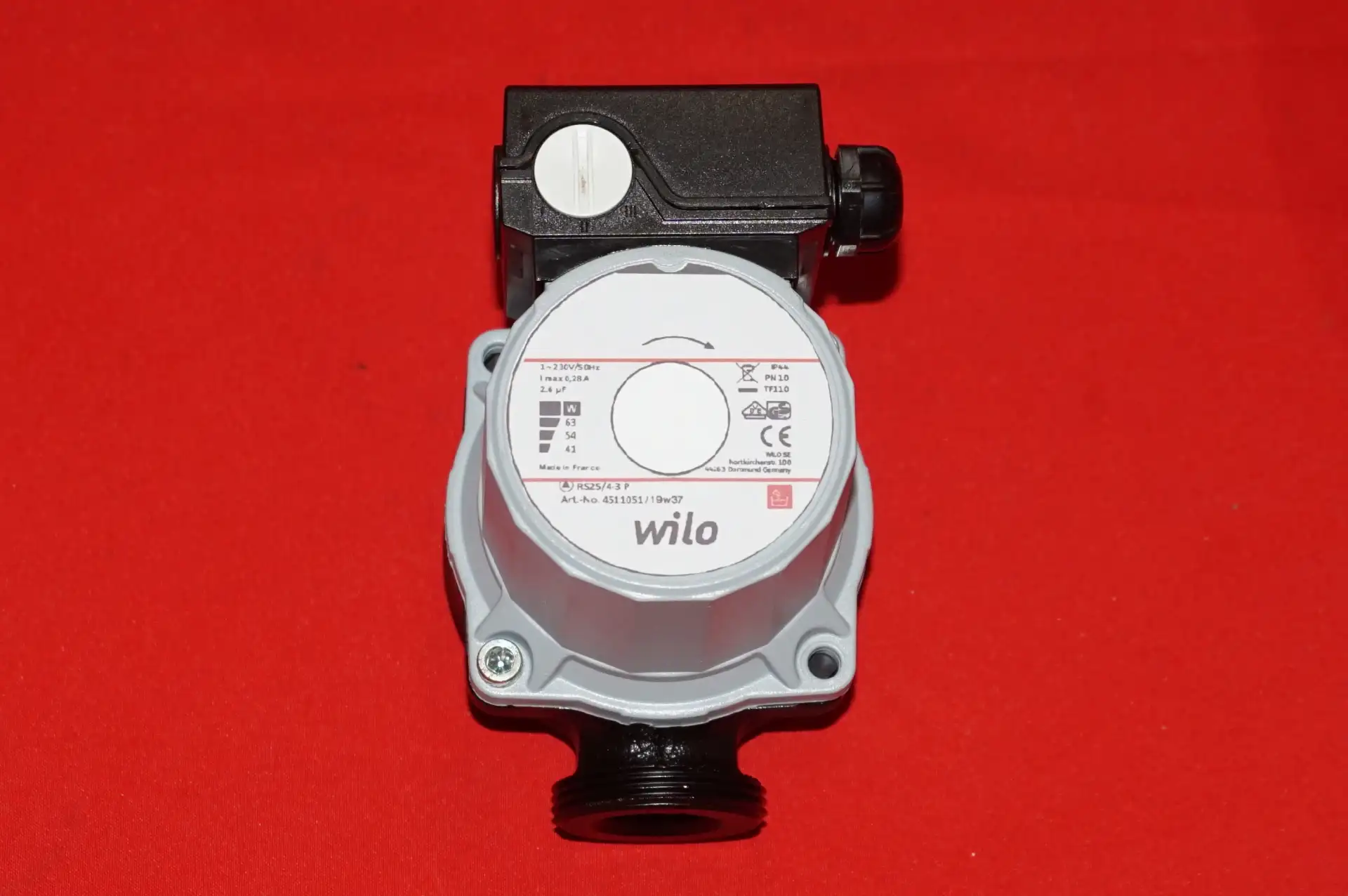 Wilo Heizungspumpe RS 25/4-3  130mm  UNBENUTZT – Ansicht 3