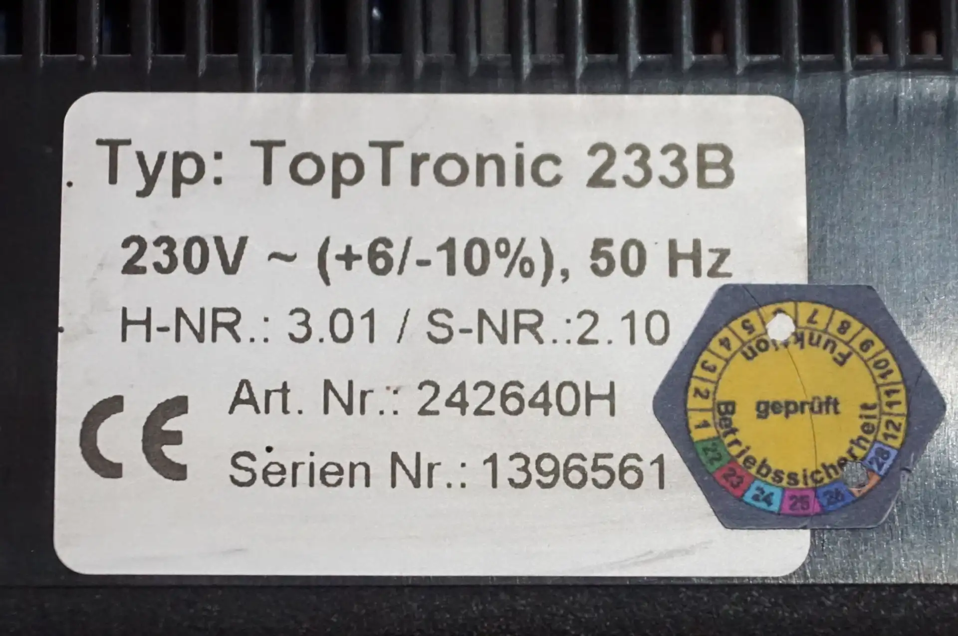 EBV Heizungsregelung Gamma Hoval TopTronic 233B – Ansicht 7