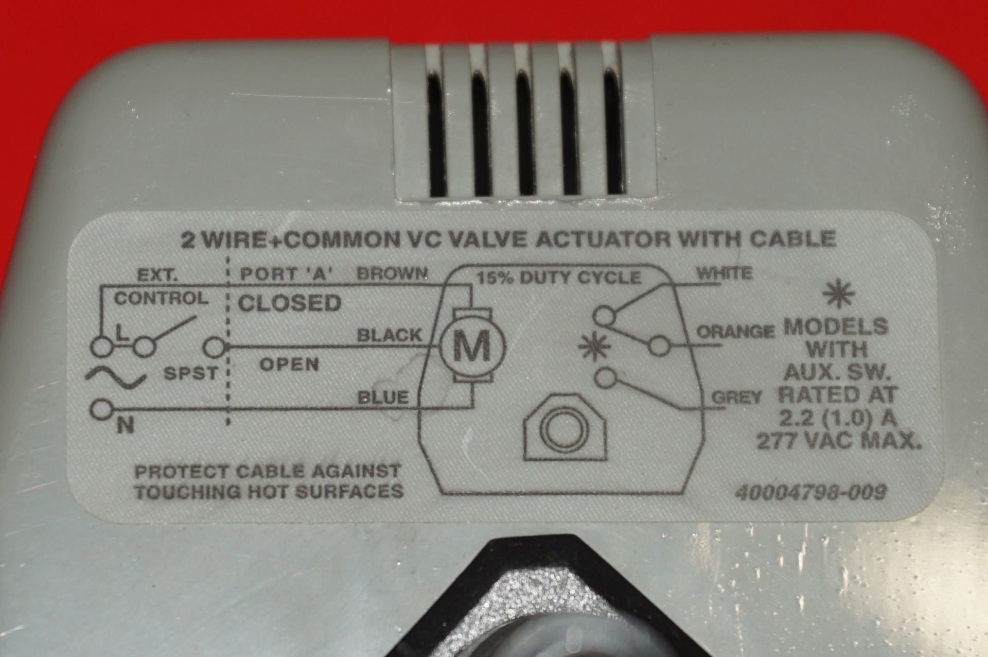 Honeywell Stellmotor 3-Wege inkl. Mischermotor VMM20 (Kopie)