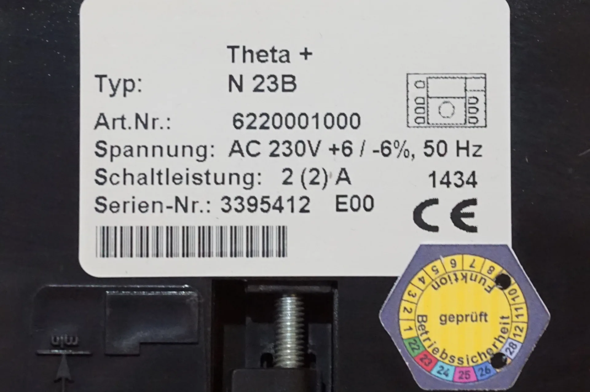 EBV Theta + N 23B Kesselregelung