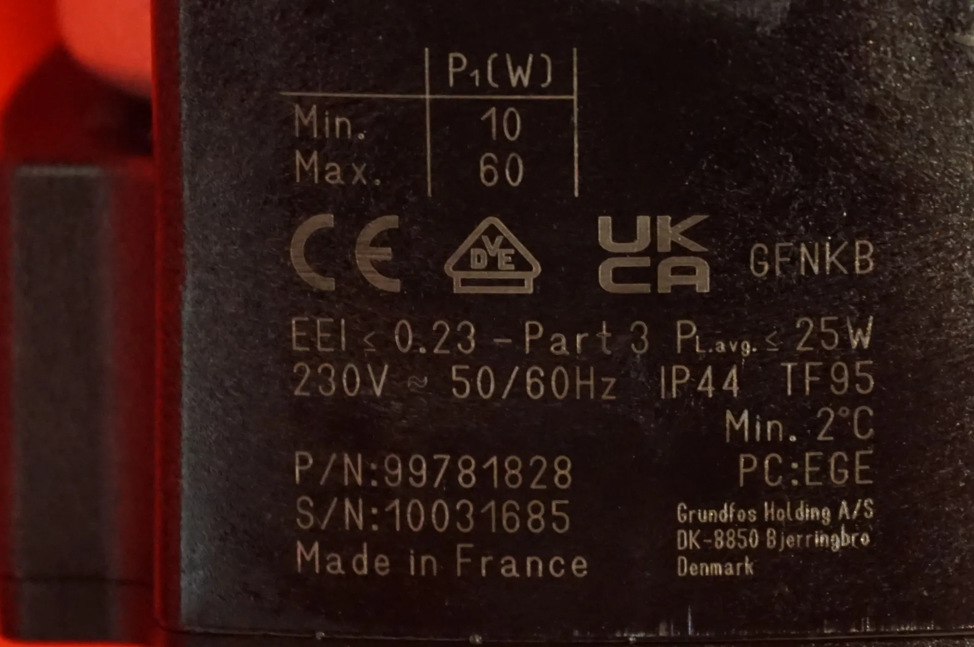 Grundfos Vaillant UPMO 15-60 Effizienzpumpe