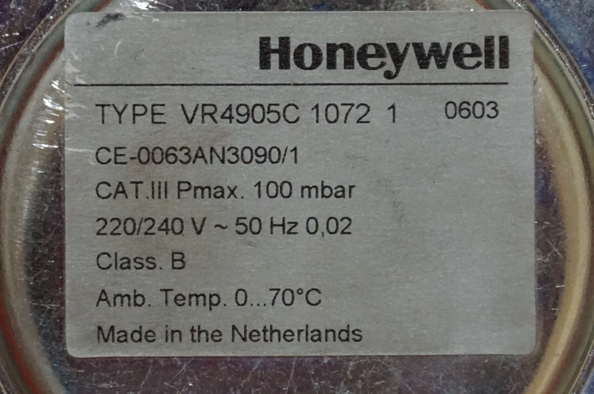 Honeywell Gaskombiregler VR 4905C 1072 1