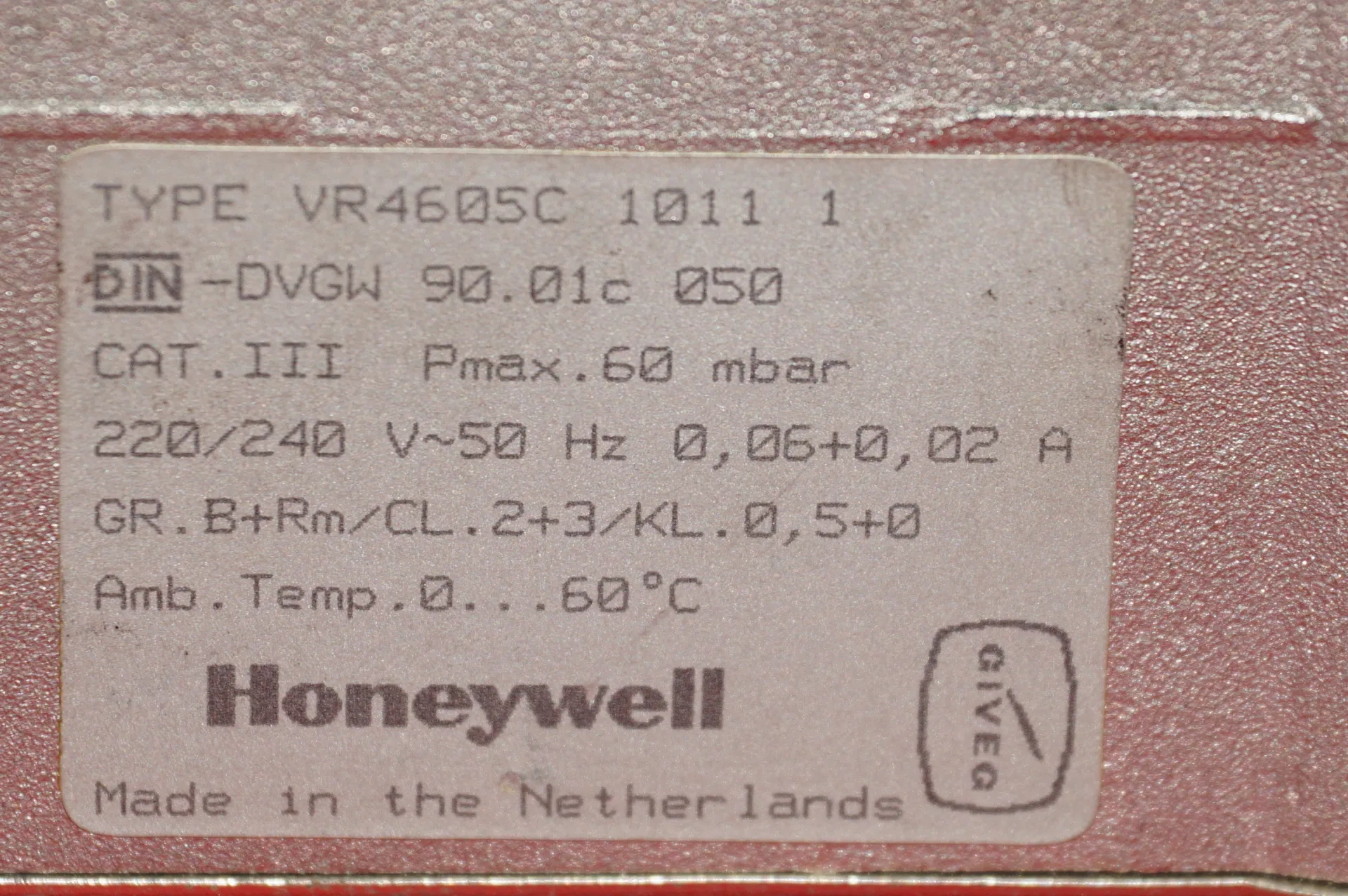 Honeywell Resideo Gaskombiregler VR4605C
