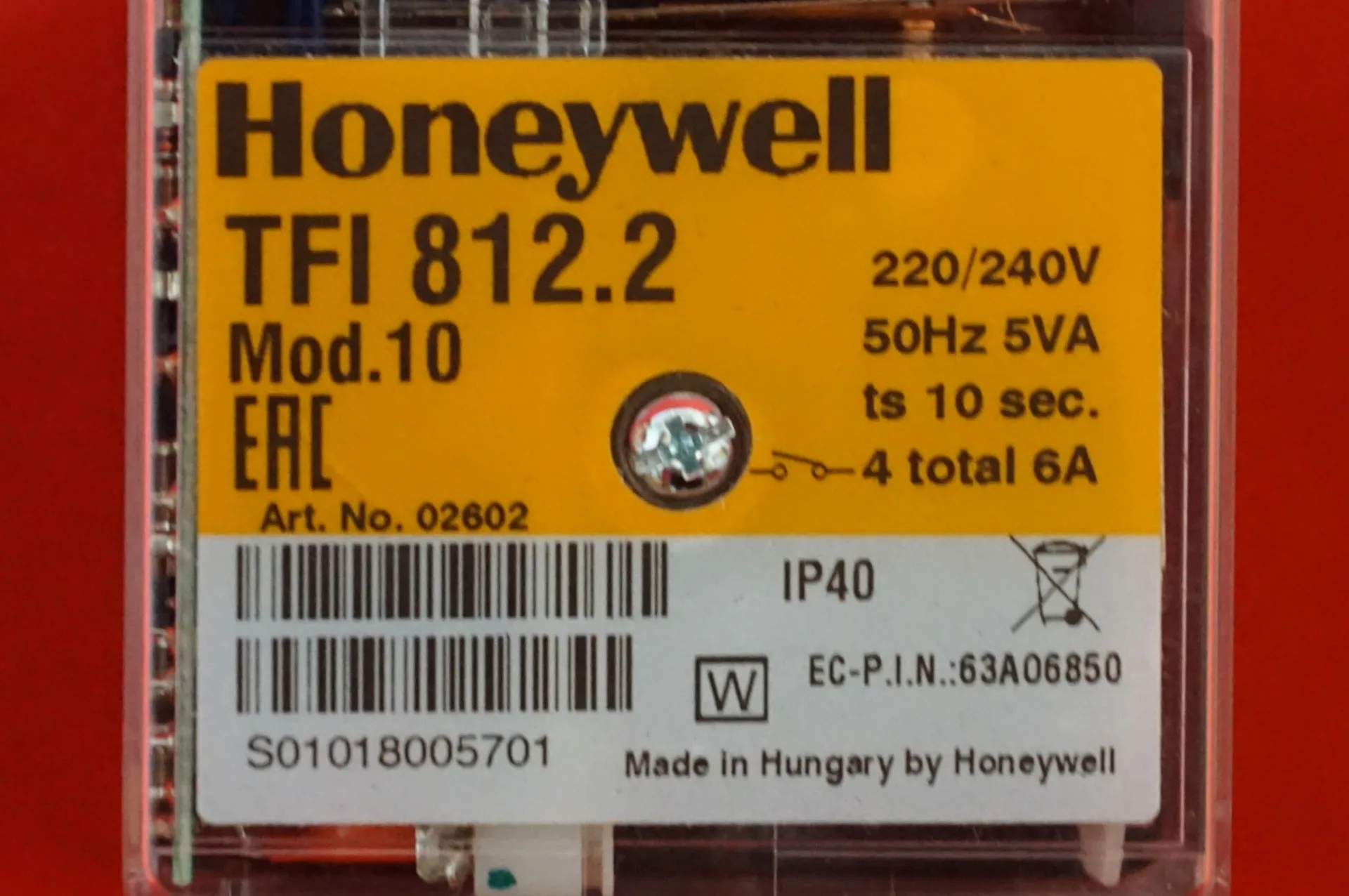 Honeywell / Satronic Resideo Feuerungsautomat TFI 812.2 / 812.1 Mod. 10