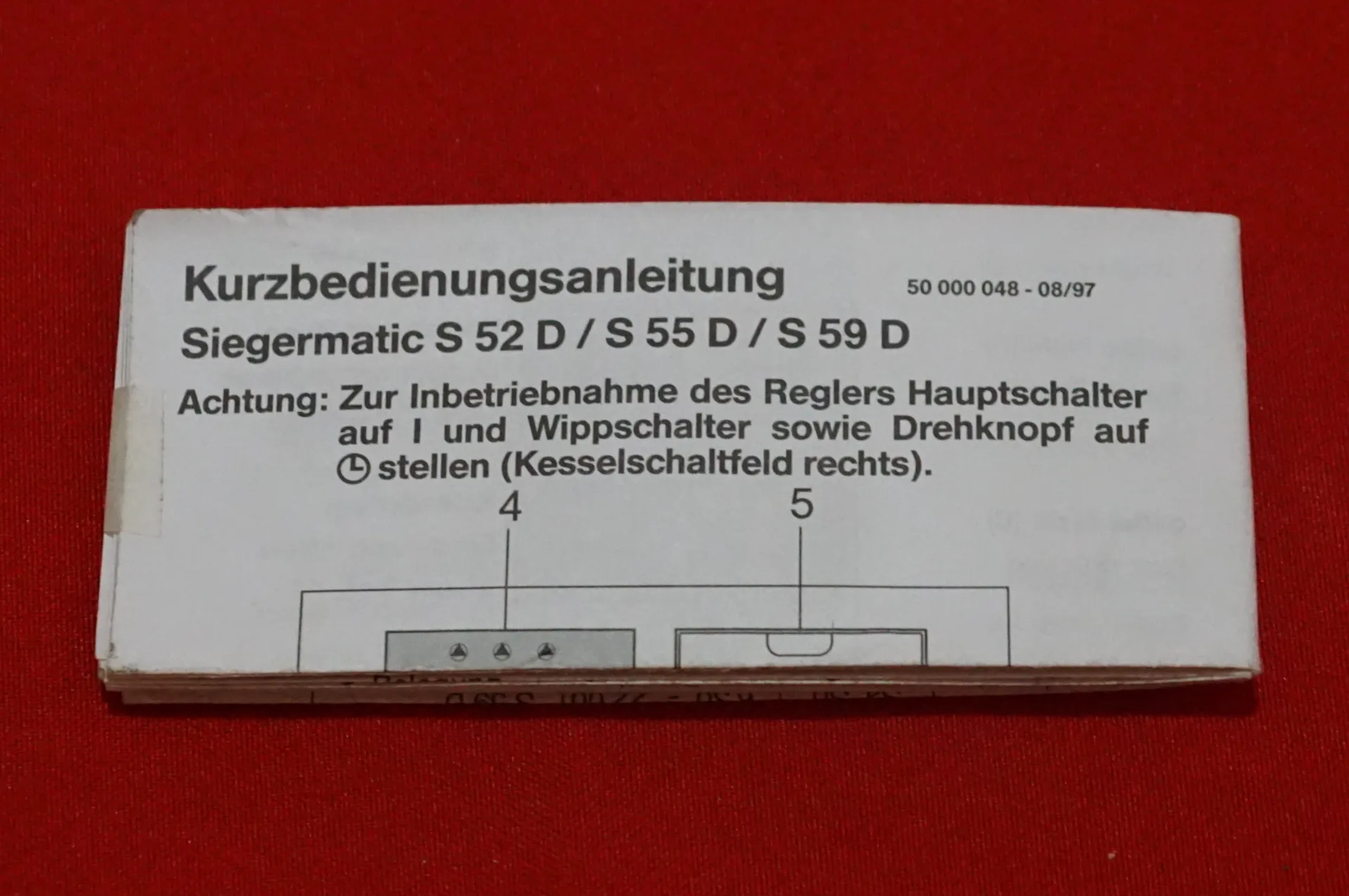Sieger / EBV S 52D Kesselregelung ( Gamma 2 B )