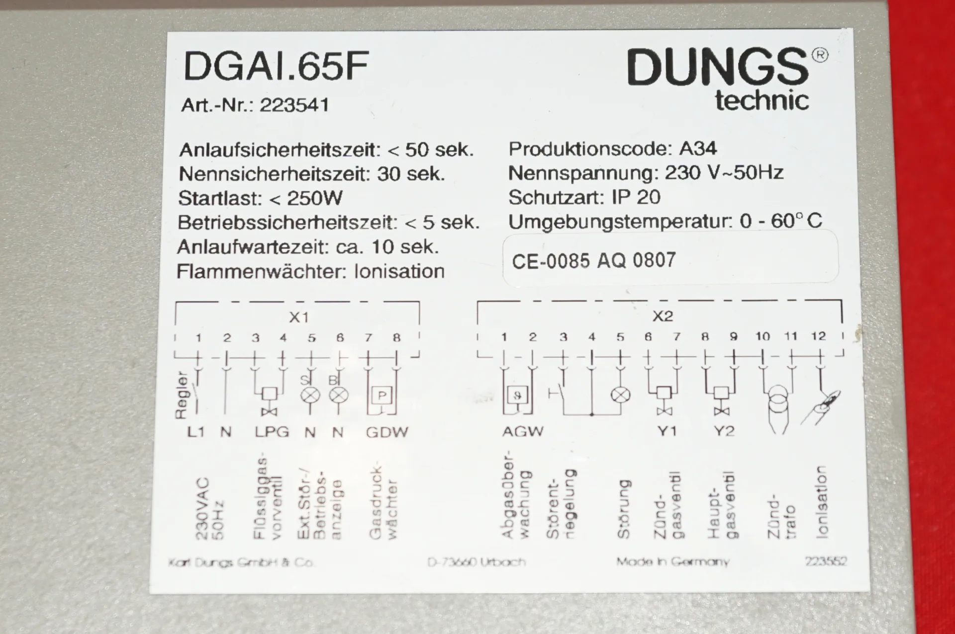 Viessmann Dungs DGAI 65F Gasfeuerungsautomat