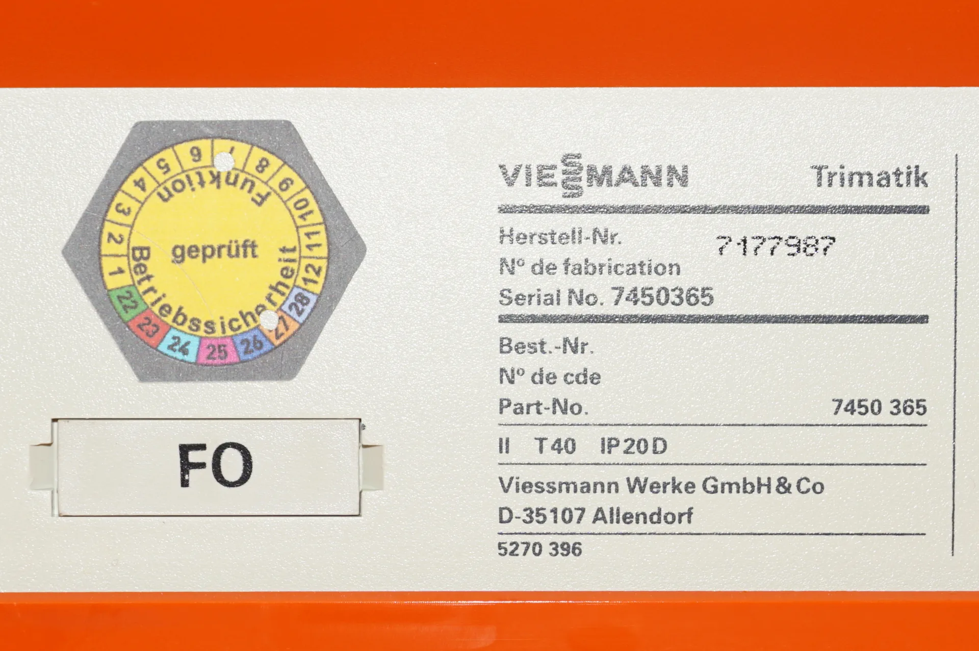Viessmann Trimatik 7450365 – B  Kesselregelung