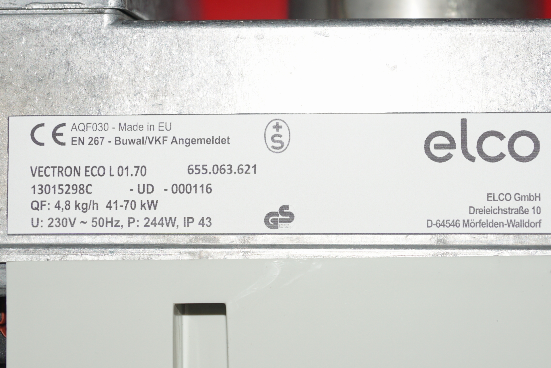Elco Ölbrenner, Blaubrenner VECTRON ECO L 01.70  14-26kw