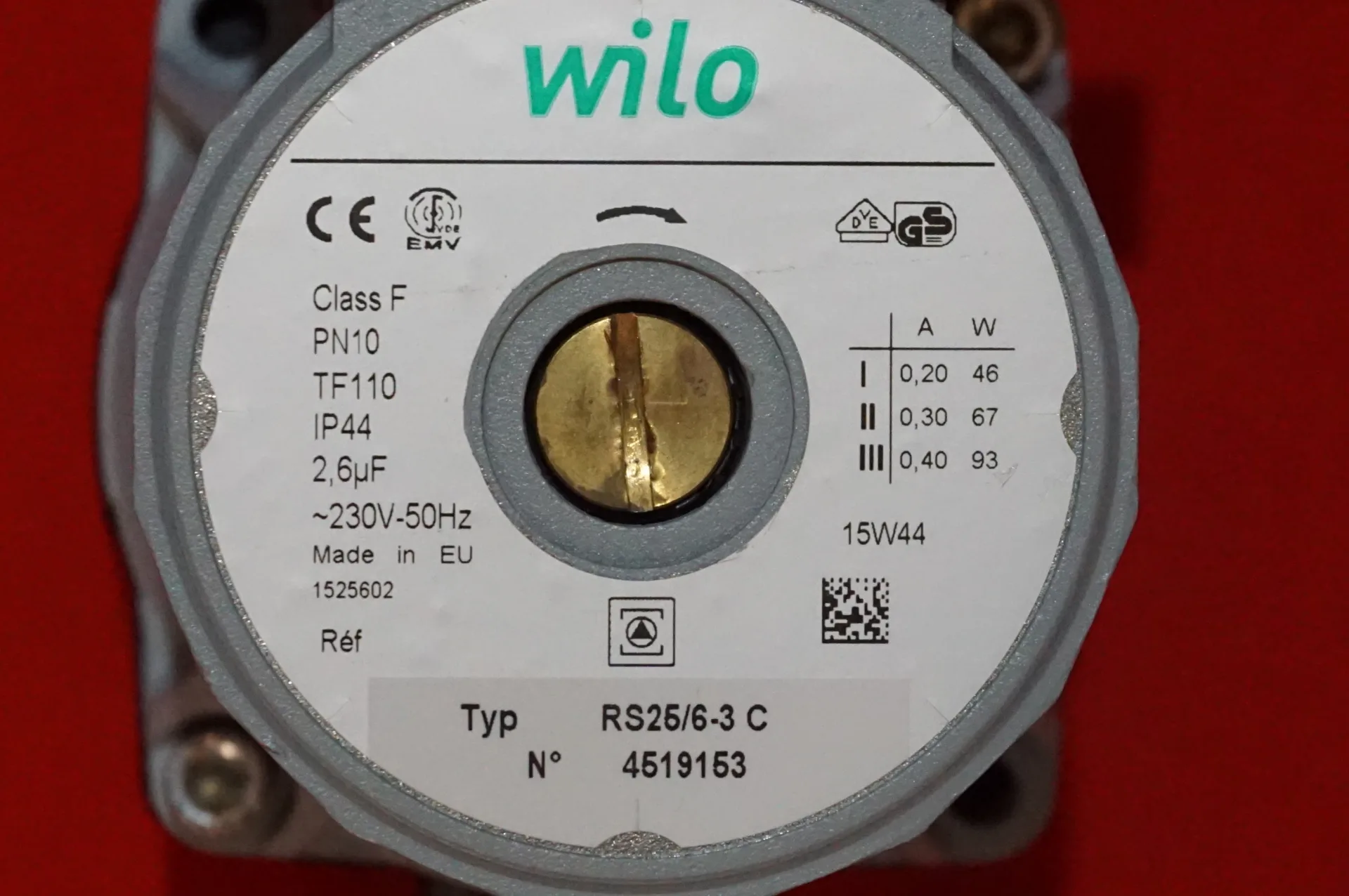 Wilo Heizungspumpe RS 25/6-3  C  UNBENUTZT