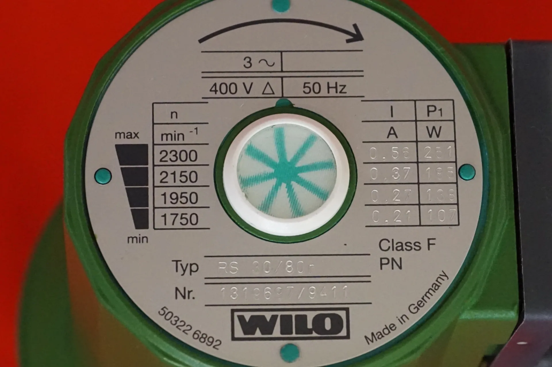 Wilo Heizungspumpe RS 30/80r