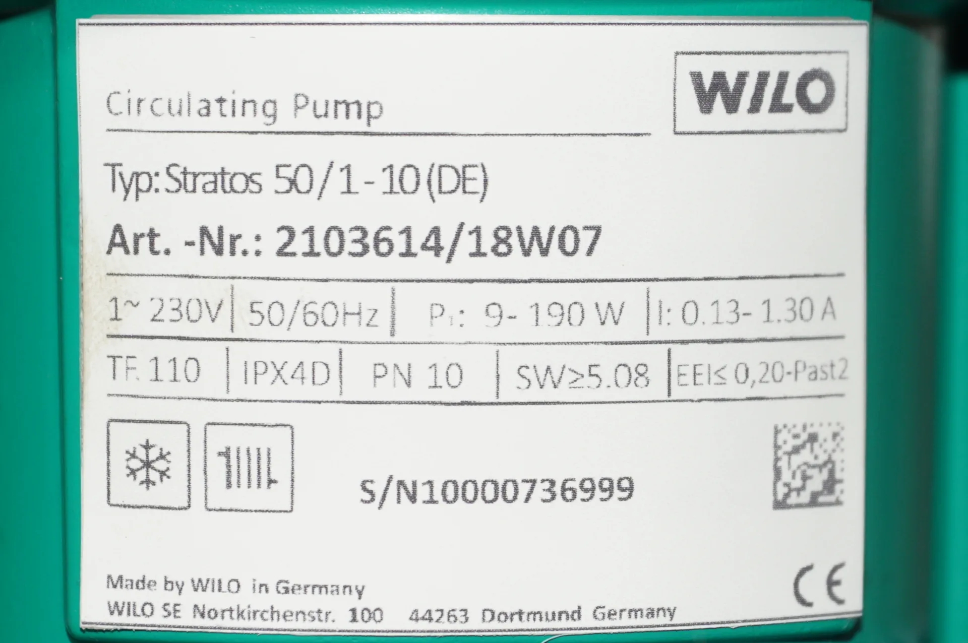 Wilo Stratos 50 /1-10 Heizkreispumpe