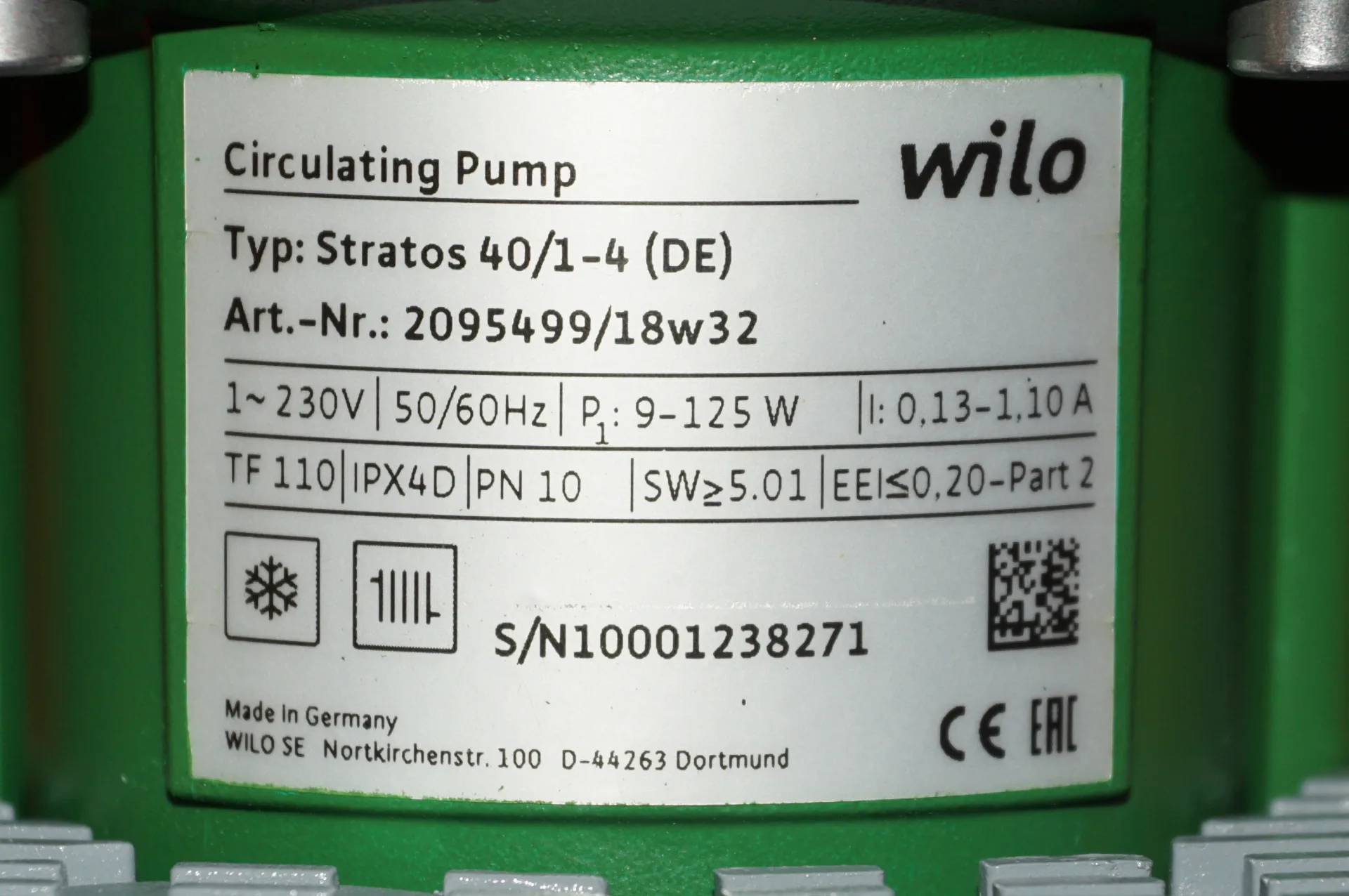 Wilo Stratos 40 /1-4 Hocheffizienzpumpe