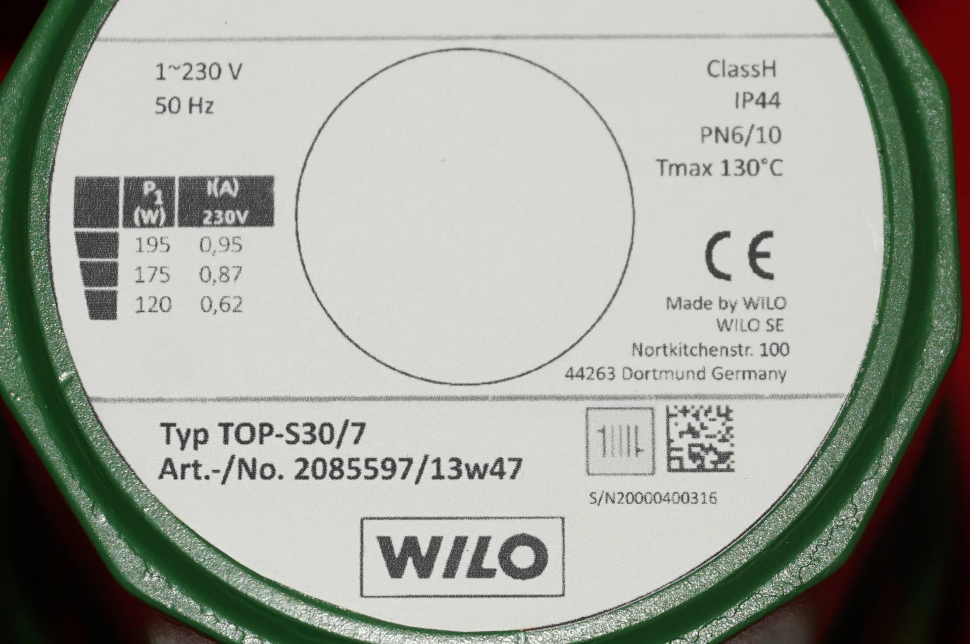 Wilo TOP S30/7 Heizkreispumpe UNBENUTZT (Kopie)