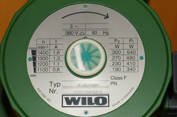 Wilo P 65/125r Heizkreispumpe – Bild 5