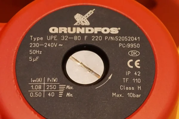 Grundfos UPE 32-80F Heizungspumpe inkl Störmeldemodul – Bild 6