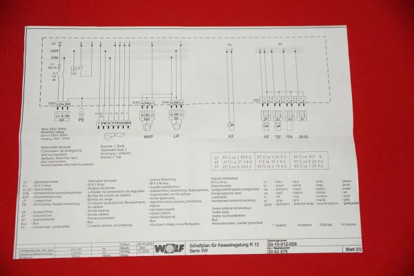 Wolf R12 5W 8902494 Kesselregelung Ersatzregelung R1/R2 – Bild 8
