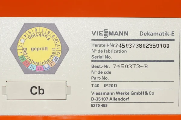 Viessmann Dekamatik E 7450373 - B mit Comfortrol – Bild 4