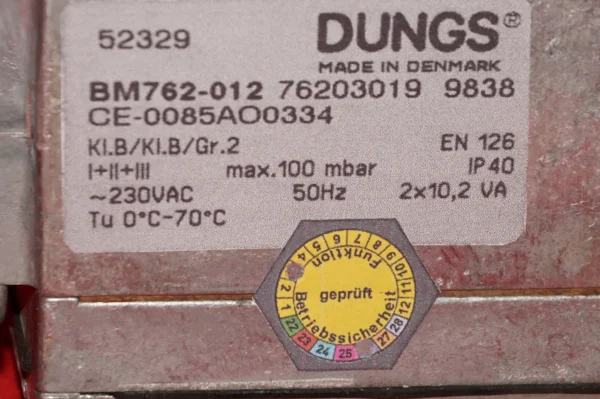 Dungs Gaskombiregler BM 762  UNBENUTZT – Bild 5