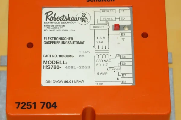 Viessmann Robertshaw Feuerungsautomat 7251704 – Bild 4
