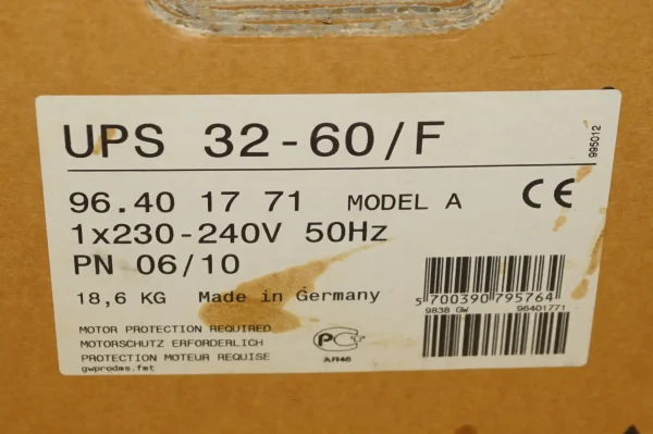 Grundfos UPS 32 - 60 F Heizungspumpe – Bild 10