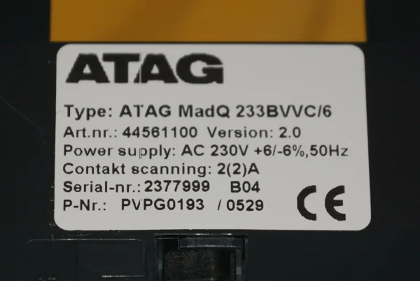 Theta Atag MadQ 233BVVC/6 Heizungsregelung – Bild 3