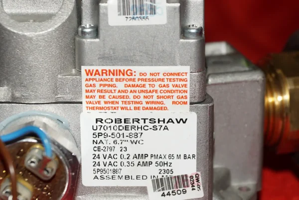 Robertshaw Gaskombiregler U7010DERHC - S7A  NEU + UNBENUTZT – Bild 6