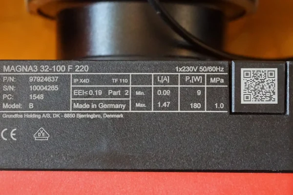 Grundfos Magna 3  32-100 F Heizungspumpe UNBENUTZT – Bild 8