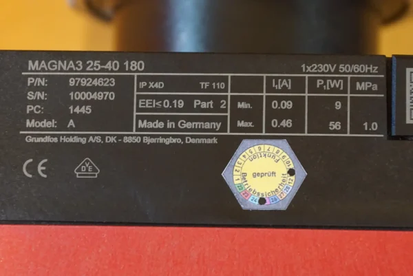 Grundfos Magna 3  25 - 40 Heizungspumpe TOP  ZUSTAND – Bild 8