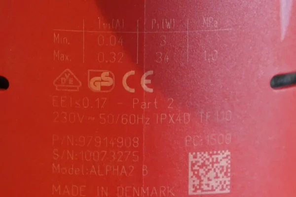 Grundfos Alpha 2  32-60  180 Heizungspumpe – Bild 7