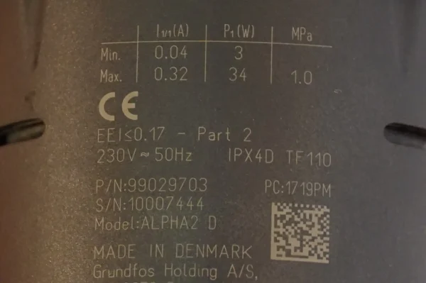 Grundfos Alpha 2  25-60  180 Heizungspumpe – Bild 7