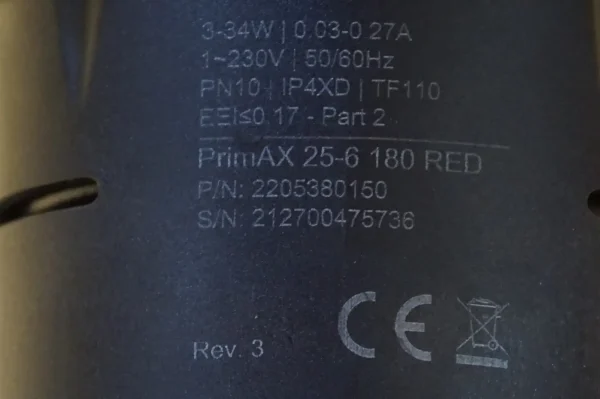 Grundfos Alpha 2  25-60  180 Heizungspumpe (Biral) UNBENUTZT – Bild 7