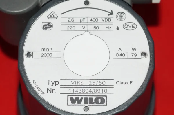 Wilo Heizungspumpe VIRS 25/60 ( Viessmann ) – Bild 4