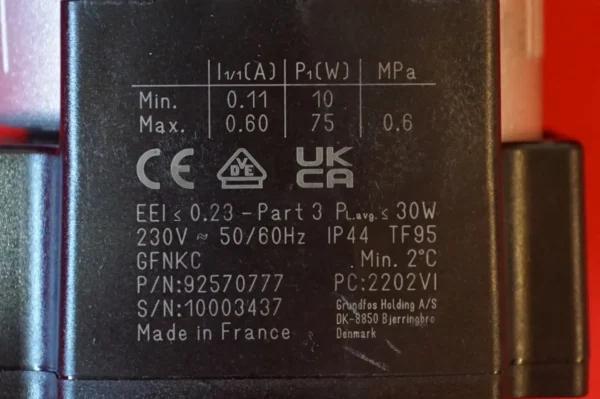 Grundfos UPM O  70 PH 180 Hocheffizienzpumpe DN 32 180 – Bild 7