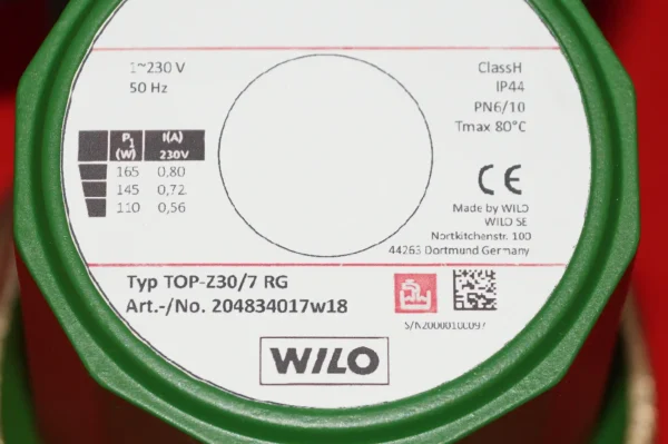 Wilo TOP Z 30/7 RG Heizkreispumpe WIE NEU – Bild 6