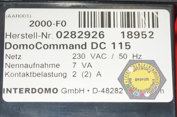 Landis & Staefa RVA33.121 DomoCommand DC115 – Bild 6
