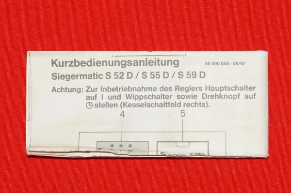 Sieger S 52D Kesselregelung – Bild 11