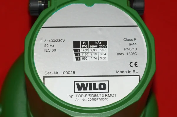 Wilo TOP S65/13 ( SD65/13 ) Heizkreispumpe 400/230V UNBENUTZT – Bild 6