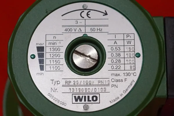 Wilo Heizungspumpe RP 25/100r  400V/3~ – Bild 5