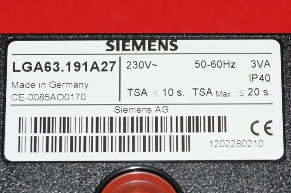 Landis & Gyr Siemens Gas - Feuerungsautomat LGA 63 – Bild 3