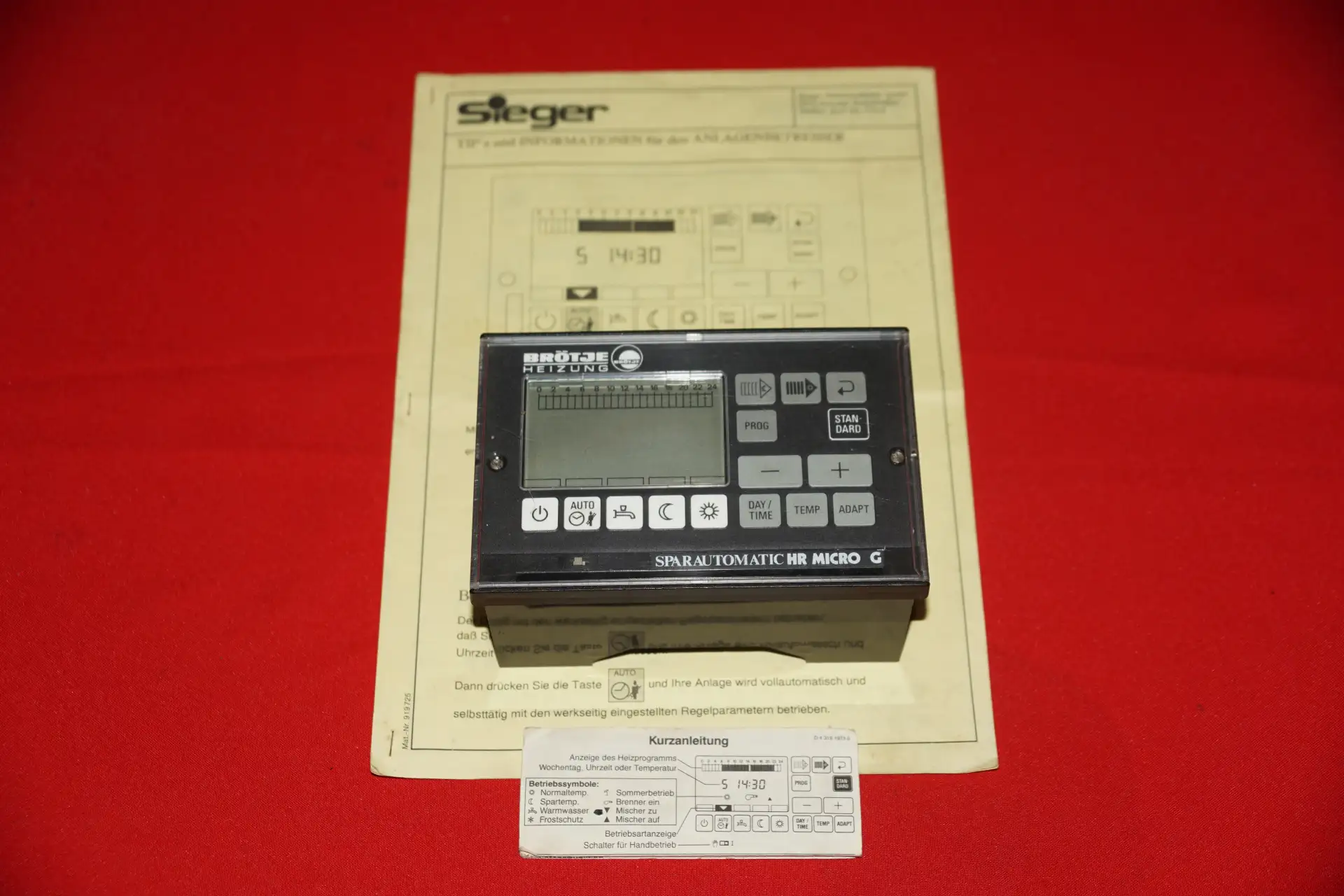 Landis & Gyr Heizungsregelung RVP76 Brötje HR Micro G