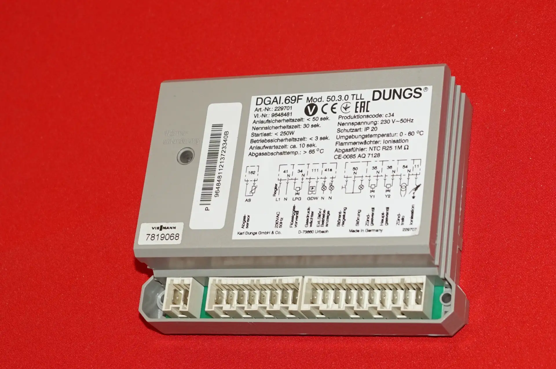 Viessmann Dungs DGAI 69F 50.3.0 TLL Gasfeuerungsautomat